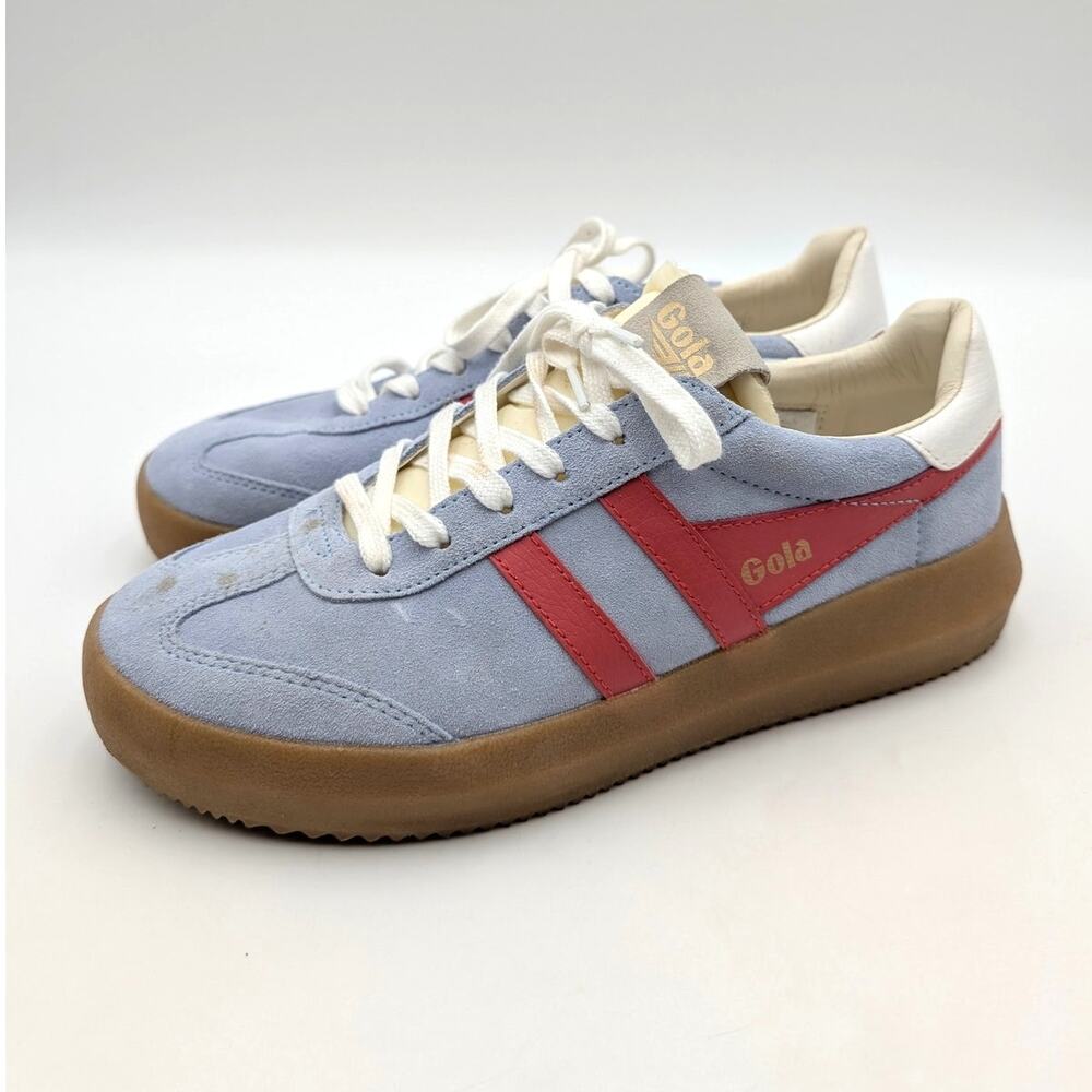 Gola Athena Lace-Up Sneakers Shoes Round Toe Women's Blue Size US9 EU40